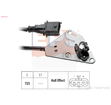 Snímač, poloha vačkového hřídele EPS 1.953.210