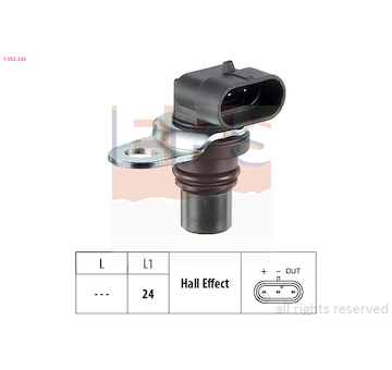 Snímač, poloha vačkového hřídele EPS 1.953.343