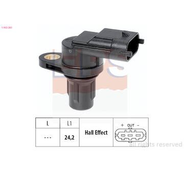 Snímač, poloha vačkového hřídele EPS 1.953.361