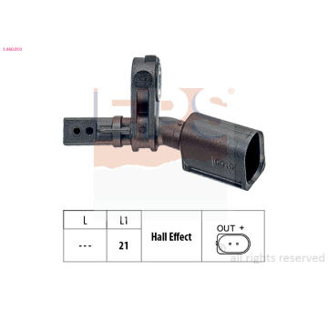 Snímač, počet otáček kol EPS 1.960.010