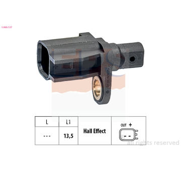Snímač, počet otáček kol EPS 1.960.137