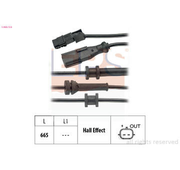 Snímač, počet otáček kol EPS 1.960.154