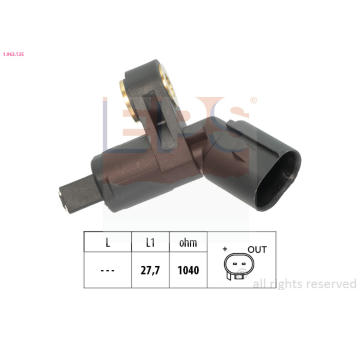 Snímač, počet otáček kol EPS 1.962.125