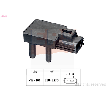 Senzor, tlak výfukového plynu EPS 1.993.332