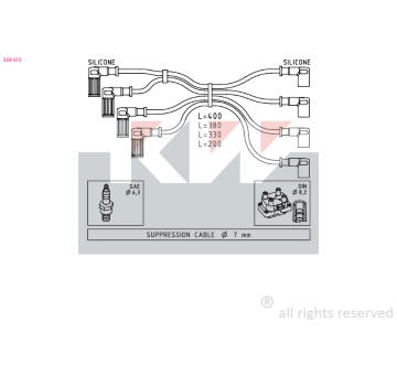 Sada kabelů pro zapalování KW 359 615