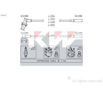 Sada kabelů pro zapalování KW 359 920