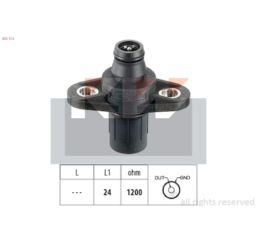 Snímač, poloha vačkového hřídele KW 453 112