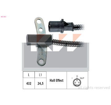 Snímač, počet otáček KW 453 253
