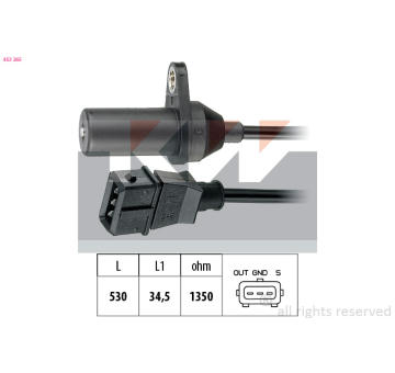 Generátor impulsů, klikový hřídel KW 453 265