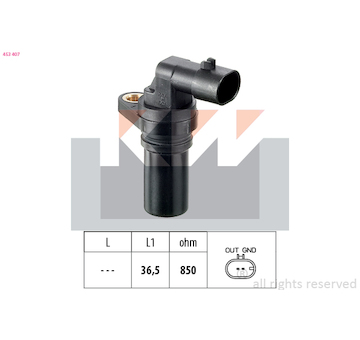 Snímač, poloha vačkového hřídele KW 453 407