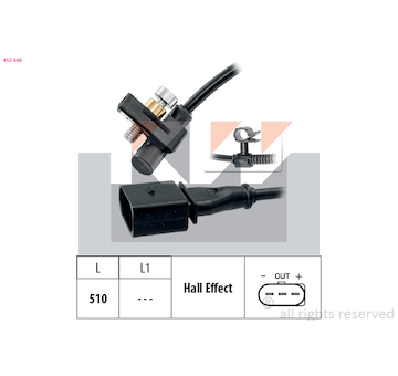 Snímač, počet otáček KW 453 446