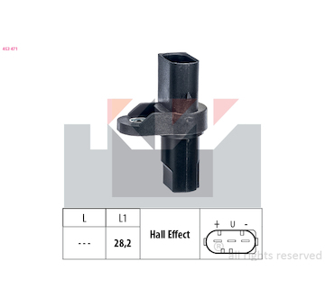 Snímač, poloha vačkového hřídele KW 453 471