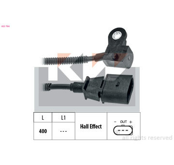 Snímač, poloha vačkového hřídele KW 453 794