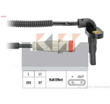 Snímač, počet otáček kol KW 460 059