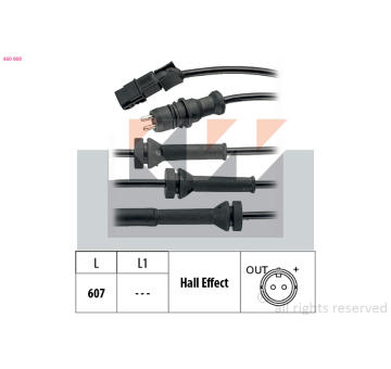 Snímač, počet otáček kol KW 460 069