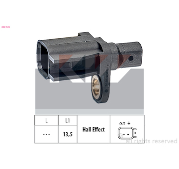 Snímač, počet otáček kol KW 460 136