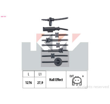 Snímač, počet otáček kol KW 460 141