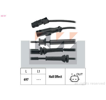 Snímač, počet otáček kol KW 460 147