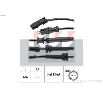 Snímač, počet otáček kol KW 460 157