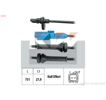 Snímač, počet otáček kol KW 460 182