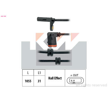 Snímač, počet otáček kol KW 460 189