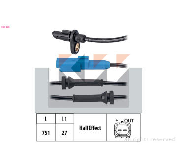Snímač, počet otáček kol KW 460 205