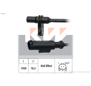 Snímač, počet otáček kol KW 460 248