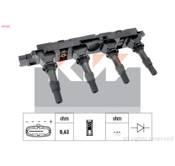 Zapalovací cívka KW 470 508