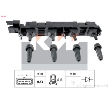 Zapalovací cívka KW 470 509