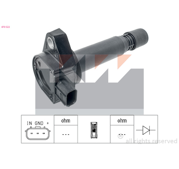 Zapalovací cívka KW 470 522