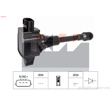 Zapalovací cívka KW 470 617