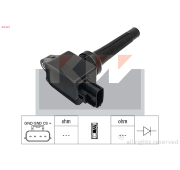 Zapalovací cívka KW 470 627