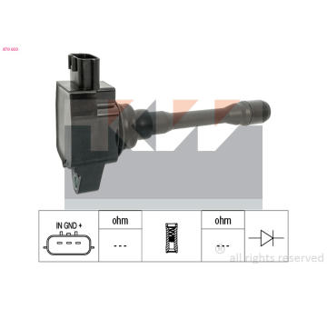 Zapalovací cívka KW 470 650