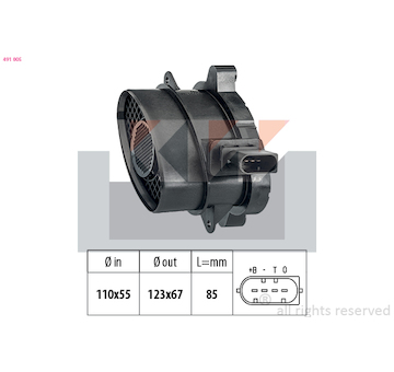 Snímač průtoku vzduchu KW 491 005