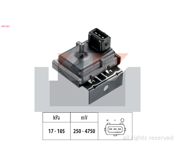 Senzor tlaku sacího potrubí KW 493 021