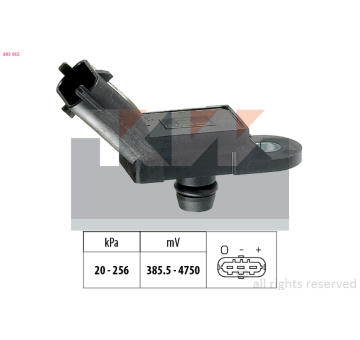 Senzor, tlak vyfuk.plynu KW 493 055