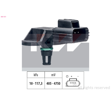 Senzor tlaku sacího potrubí KW 493 151