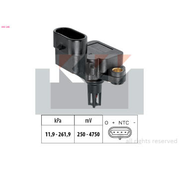 Senzor tlaku sacího potrubí KW 493 245