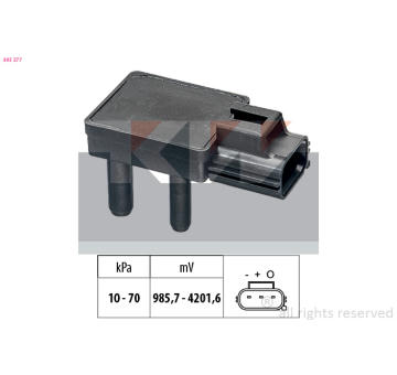 Senzor, tlak výfukového plynu KW 493 277