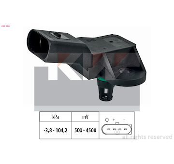 Tlakovy senzor, posilovac brzd KW 493 280