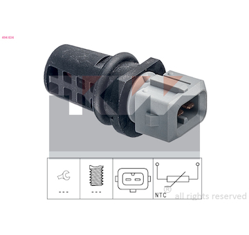 Snímač, teplota nasávaného vzduchu KW 494 034