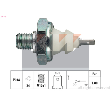 Olejový tlakový spínač KW 500 045
