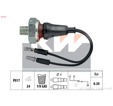 Olejový tlakový spínač KW 500 061