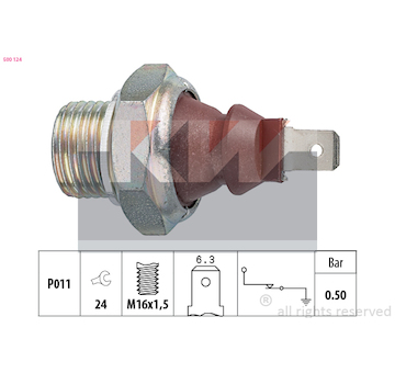 Olejový tlakový spínač KW 500 124