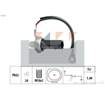 Olejový tlakový spínač KW 500 167