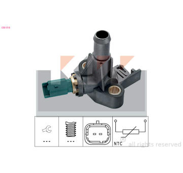 Snímač, teplota chladiva KW 530 318