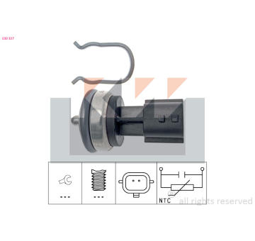 Snímač, teplota chladiva KW 530 337