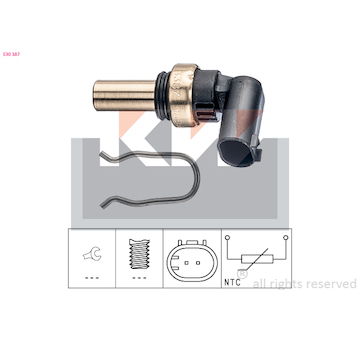 Snímač, teplota chladiva KW 530 387