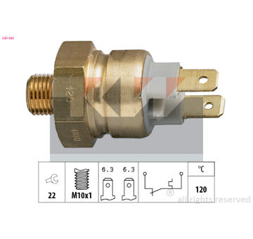 Teplotní spínač KW 540 080