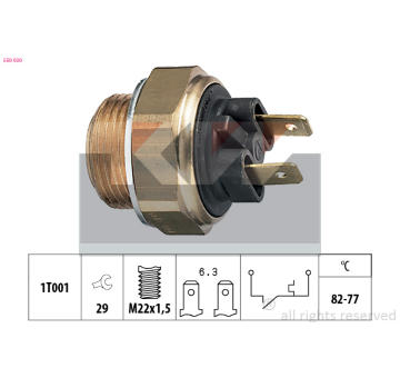 Teplotní spínač, větrák chladiče KW 550 030